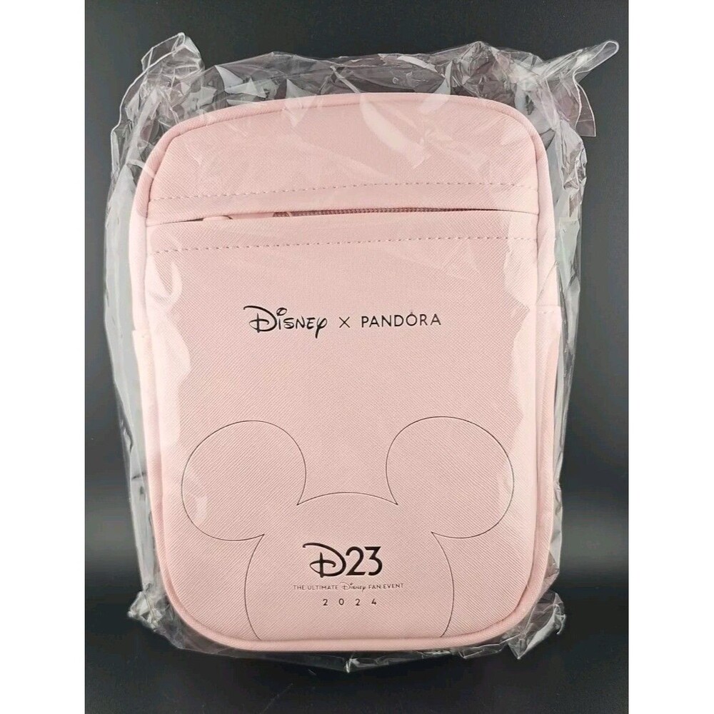 2024 D23 Expo Pandora Exclusive Pink Crossbody Sling Bag Purse Disney, NOS